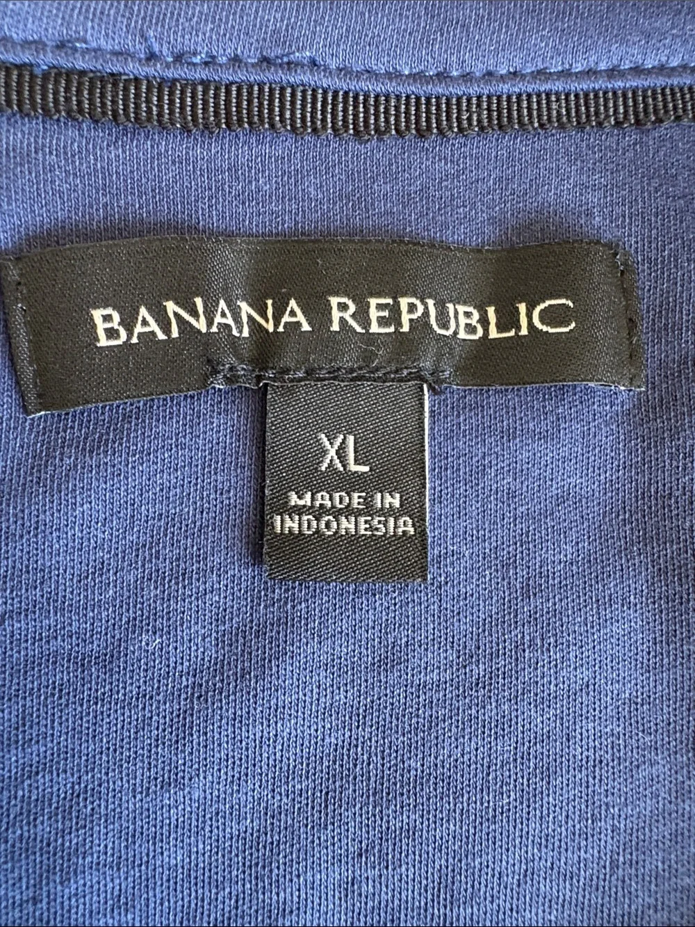 NWOT Banana Republic Men's 100% Cotton Navy Blue Polo Shirt - Size XL - Unworn